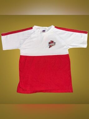 Vintage Y2K Mighty Mac Iowa State Cyclones Colorblock T-Shirt Youth Medium